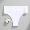 Damesslipjes Katoen Naadloos Hoge taille Thongs Comfortabele sexy vrouwelijke onderbroeken Slips Intimates