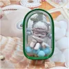 Opbergzakken Transparante doos Mystery Doll Pouch Display Gift Organizer Case Sleutelhanger Tas Dikker Portemonnee Sleutelhanger Drop Delivery Home G Otrfn