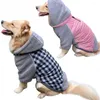 犬のアパレルの服が肥厚したフード付きプラスベルベットジャケットペット服大きな犬用の両面パッド付きベスト