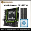 Płyty główne Mougol x99 P4 Zestaw płyty głównej z Intel Xeon E5 2650 V4 CPU DUAL KANEL DDR4 8GX2 2666MHz ECC RAM