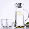 Dinnerware Sets Water Bottle Stainless Steel Lid Convenient Pitcher Cover Tea Pot Glass Teapot Replaceable Kitchen Household Jug Kettle