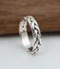 Bague en argent thaïlandais rétro à la main, bijoux en argent sterling 925 véritable pour hommes et femmes, anneau de mariage 9518296