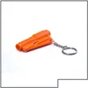 Keychains Lanyards Keychains Lanyards Life Saving Hammer Key Chain Rings Portable Self Defense Emergency Rescue Car Accessories Sea Dhheg