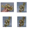 Kunst En Ambacht 12Cm Chinese Folk Feng Shui Zuiver Koper Messing Jaar Dierenriem Draak Geluksstandbeeld Drop Delivery Huis Tuin Kunst, Ambachten G Dhsif