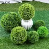 YO CHO plantes artificielles grande boule d'herbe en plastique d'imitation verte pour la maison jardin décoration extérieure fausse boule de fleur 240127