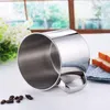 Tasses tasse d'eau en acier inoxydable avec couvercle ménage adulte boisson voyage Camping pique-nique accessoires