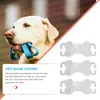 Dog Collars 6 Pcs Pet Tag Collar Charms Name Tags For Dogs Fashion Pets Stainless Steel Id Blank