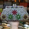 gold/grey/purple/silver Crystal Rhinestone Women Aquamarine Evening Bag Crystal Encrusted Bags Party Handbags Clutch Purse small 240125