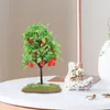 Fleurs décoratives 2 pièces modèle d'arbre fruitier décoration de bureau Mini arbres grand Train en plastique ornement de plante réaliste Table de sable décoration de jardin