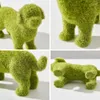 Decoraciones de jardín Adornos al aire libre Accesorios Kawaii Cachorro Esculturas Decoración Figuras Decoración del Hogar Resina Lindo Animal Estatua Regalo