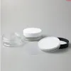 50g vide clair pot de pot de crème pour animaux de compagnie avec couvercles noirs blancs avec tampon PE 5/3 oz conteneur cosmétique taille de fil 67mm 24pcshaute qualité Rskvp