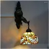 Vägglampor Belle Lamp LED Vintage Creative Color Glass Sconce Light for Home Living Room El Corridor Decor Drop Delivery Lights Ligh DHY0J