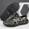 Kapdy 2024 AE Sprzedawanie kamuflażu oliwek Mężczyźni Trwałe motofer Eva Slipper Homeuse/Outdoor Slip-on Footwear Size39-45 Hombre Zapatillas