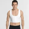 Män gynekomastia shaper väst bantning bröstkontroll bröst formade företag firma girdles hook corrector compression shirt korsett toppar 240129