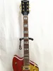 Chaud 6199TW Billy Bo Jupiter Fire spécial rouge guitare électrique or B700 Tremolo pont peut être personnalisé