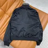 Männer Jacken Designer Marke 2023 Herbst Neue Brief Jacquard Halb Zipper Casual Langarm Mantel 988X