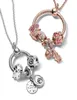 Silver O Circle Wiselant Moments DIY Naszyjnik Uroki biżuterii dla kobiet prezent Fit Oryginalne koraliki9974538
