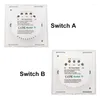 Controllo Casa intelligente ASEER 2 pezzi WiFi Switch US 1 2 3 4Gang Way parete in vetro touch interruttori Tuya o EWeLink APP telecomando Alexa Google