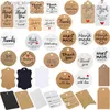 Labels Tags 100pcs+20m hemp rope. Thank you for celebrating with us. Handmade tags gift decorations blank price tags Q240217