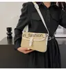 Bolsos de hombro Bolso de paja de verano para mujer nueva moda pequeño cuadrado estilo extranjero trenzado simple hombro crossbodyH24217