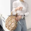 Totes Moda Rattan Borse di paglia cava Borse da donna fatte a mano in vimini intrecciate da spiaggia estiva Borse a tracolla Donna Bali Bohemia TravelH24217