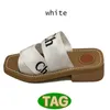 Paris kvinnor designer tofflor woody heeled platt mule glid sandaler svart beige logotyp empboured linne burgogne vitrosa khaki lyx tofflor casual glides sandal