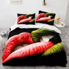 Bedding sets Couple Lovers Gift Duvet Cover Set Love Comforter Cover Valentines Day Bedding Set Queen King Size 2/3pcs Polyester Quilt Cover