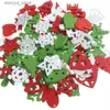 Etykiety Tagi świąteczne ozdoby z drewna plasterki drewniane drzewo agnio anioła drewniana drewniana przycisk Noel Navidad Natal Nowy rok dostawy 50pcs mieszanka Q240217