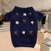 Odzież dla psa haftowane swetra Sołożał Snowman Knit Pudle Pullover Puppy Warm Winter Bichon Christmas Gift xs