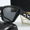 Óculos de sol marca designer sexy gato olho sunglasse mulheres homens luxo design malha pernas personalidade cateye óculos de sol para tons elegantes