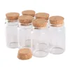 Bouteilles de stockage 60 pièces 100 ml 47 80mm verre avec bouchon en liège conteneur bouteille d'épice souhaitant des faveurs de mariage