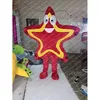 Neuer Stil Red Star Maskottchen Kostüme Halloween Cartoon Charakter Outfit Anzug Weihnachtsfeier Party -Outfit Unisex Werbewerbung Kleidungsstücke