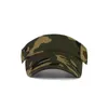 Berets camuflagem verão chapéus de sol para homens mulheres tático exército vazio top viseira ajustável ao ar livre ciclismo tênis praia chapéu