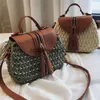 Sagne a tracolla Sella nappa vintage Rattan Women Shouder Crossbody Bags Designer Wecher Woven Borse Womans Casual Summer Beach Straw Pulsesh24217