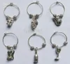 Factory Antique Silver Zinc Alloy Wine Glasses Charms Vineyard Style Party Decoration Prom Gift40078321402369