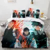 Sängkläder sätter nya My Hero Academia Anime Däcke Cover Set med Covers Polyester Teens Kids Bedbling Set Full Queen King Size Bed Linne