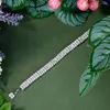 Браслет HIBRIDE, красивые браслеты с цветком кубического циркония для женщин, свадебные украшения для помолвки, аксессуары B-177