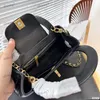 23K Luxury Handbag Designer Women's Shoulder Bag 19cm Leather Ringer Gold Hardware Metal Buckle Detachable Matelasse Chain Crossbody Bag Makeup Bag Fashion Sacoche