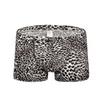 Unterhosen Sexy Leopardenmuster Boxershorts Urlaub Strand Niedrige Taille Ausbuchtungsbeutel Unterwäsche Männlich Bequeme Nahtlose Slips Cueca Masculina