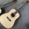 Chitarra acustica da 41 pollici Tutto in legno massello Intarsio in abalone reale Tastiera in palissandro Serie in edizione limitata Personalizzazione supporto Freeshipping