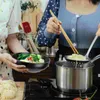 Ensembles de vaisselle 4pcs Mélamine Miso Soup Bols de style japonais Ramen Riz Nouilles de riz pour la maison Restaurant Shops Supplies Black