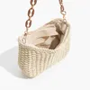 Shoulder Bags Big Cain Straw Woven Soulder obo Bag Designer Zipper Basket Sape Crossbody Purse Fasion Beac Travel Sling andbagH24217