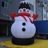en gros de haute qualité 10mh (33 pieds) avec du ventilateur joyeux noël gonflable bonhomme de neige extérieur décorations du Père Noël pour la décoration de jardin à la maison