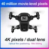 Drones Gps Drone 4K 1080P HD Camera WiFi FPV Luchtdruk Hoogte Houden Zwart en grijs Opvouwbare Quadcopter RC Dron Speelgoed Babypop YQ240217