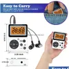 Radio Mini FM Am Portable Pocket Autsiver Display LCD عرض خلفي 76-108 ميجا هرتز لبطاريات AAA QL-06 إسقاط إلكترونيات DHRVI