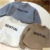 Set di abbigliamento Ragazzi Ragazze Abiti firmati Baby Plover Due pezzi P Set 2023 Autunno Bambini Inverno Lettera Stampa Girocollo Felpa Dro Dhbno