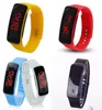 Цифровые часы для мальчиков и девочек в подарок, детский светодиодный браслет, электроника, наручные часы, многоцветный пластиковый ремешок 1dh J22029398