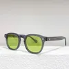 Solglasögon Acetat av hög kvalitet japansk märkesdesigner oval klassisk vintage män mode kvinnor recept glasögon