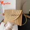 Sacs à bandoulière Yogodlns été enveloppe sac de paille pour les femmes mode nouveau Beac Style boémien Soulder bandoulière tressé et sac cluH24217