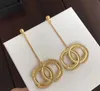 NOVA Moda brincos de ouro aretes orecchini para mulheres festa amantes do casamento presente jóias noivado com caixa